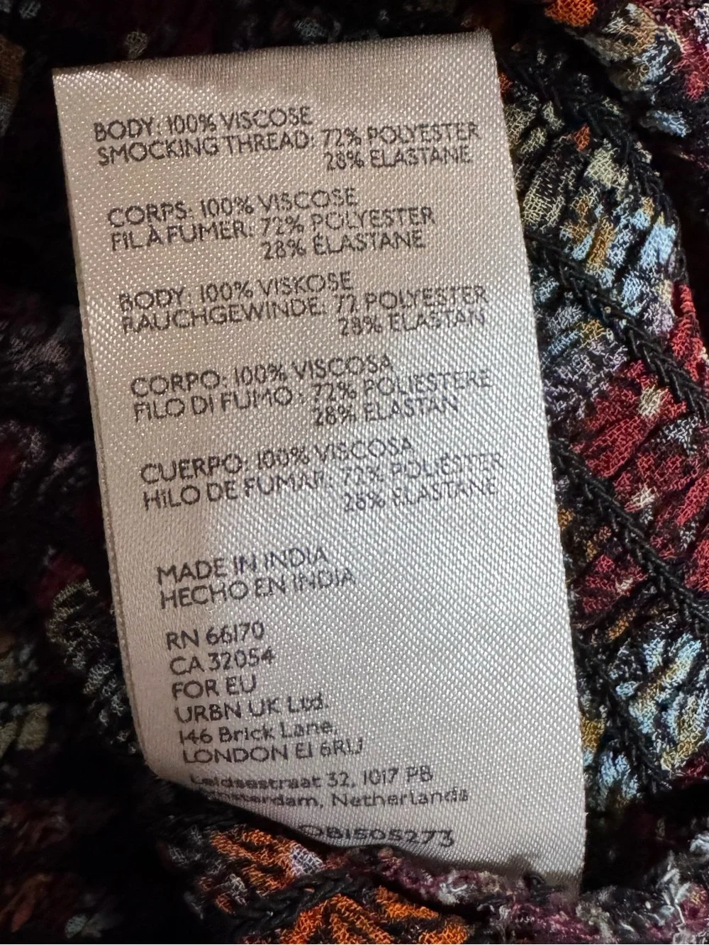 Free People Back On Top Floral Smocked Top NWOT S